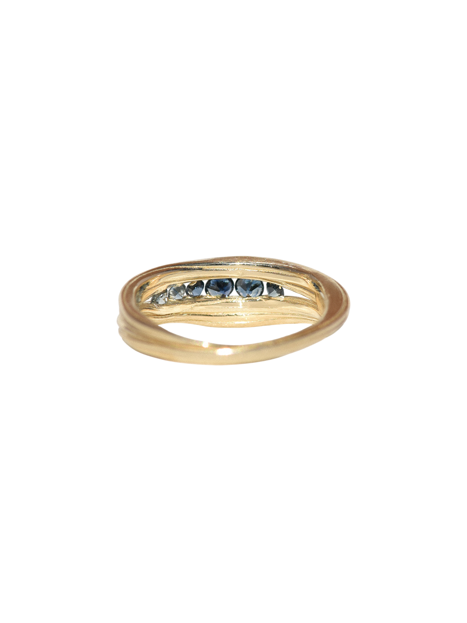 Gold curve ring