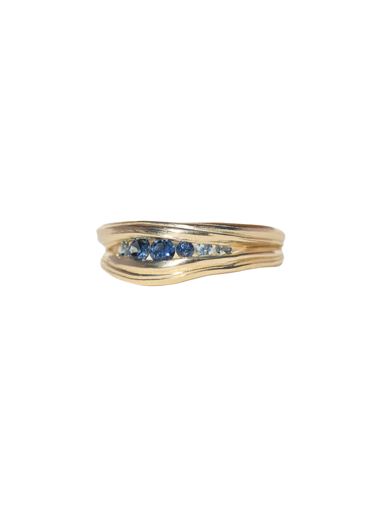 Gold curve ring