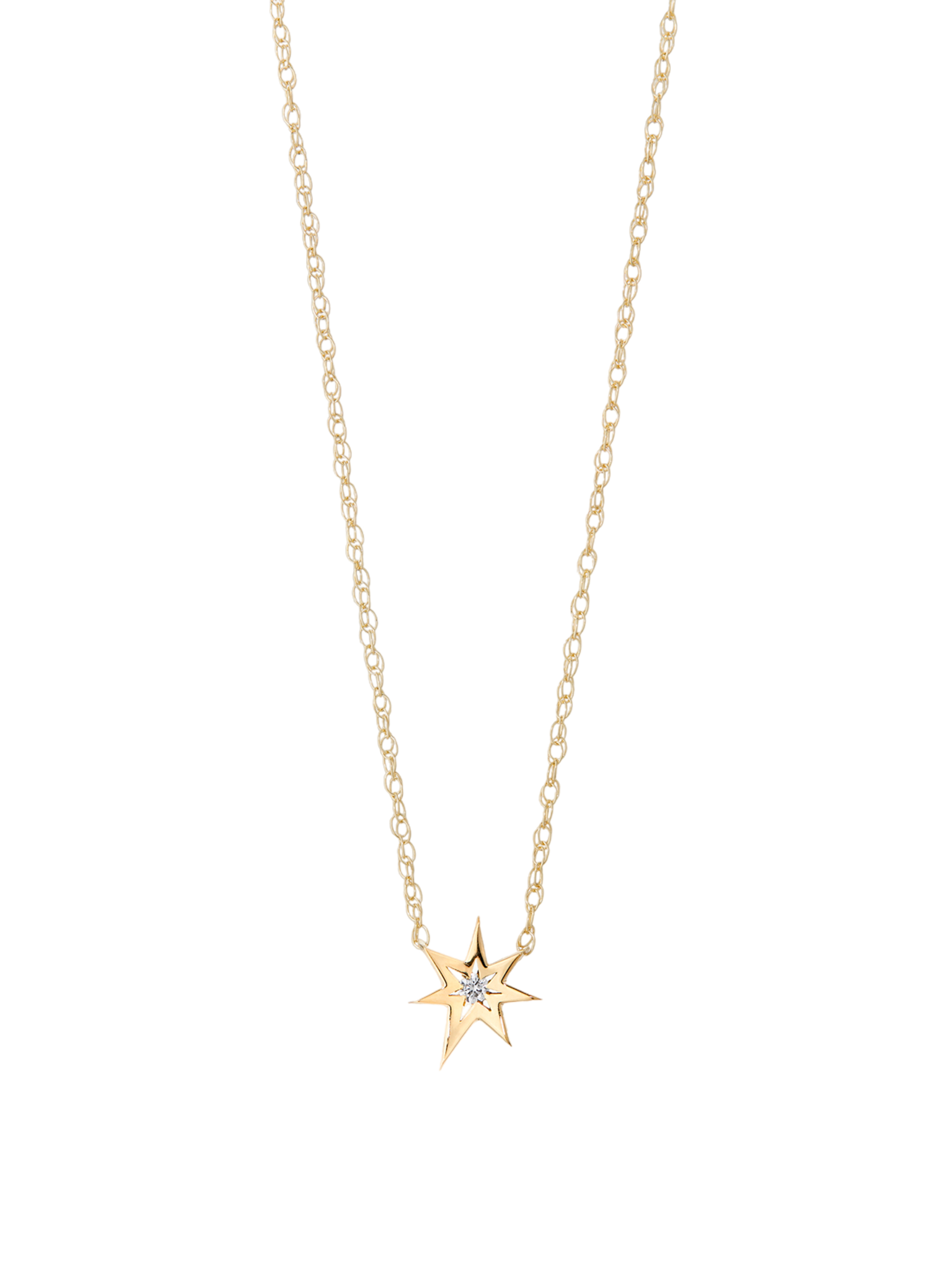 Bang necklace with diamond