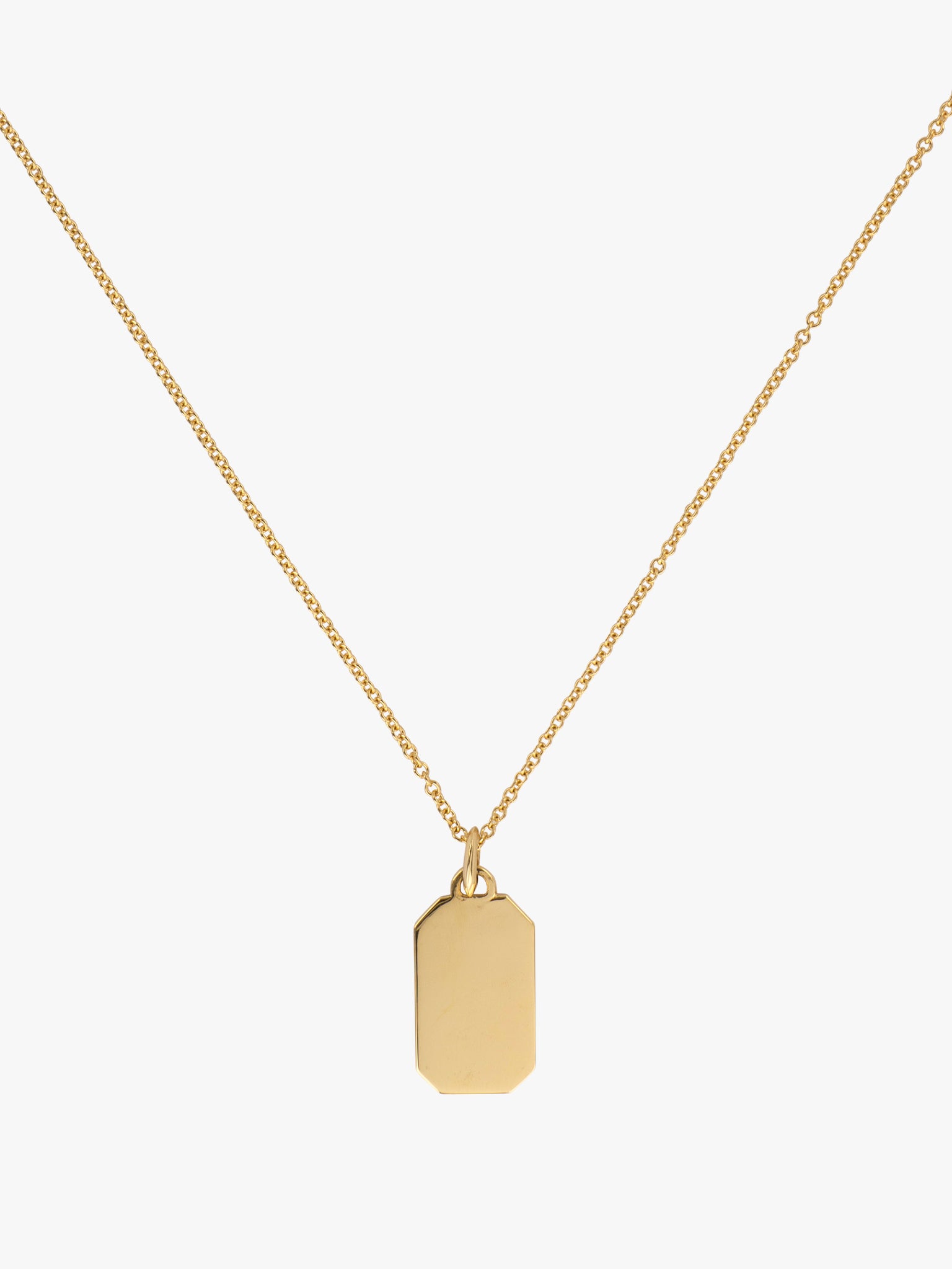 Signature tag necklace