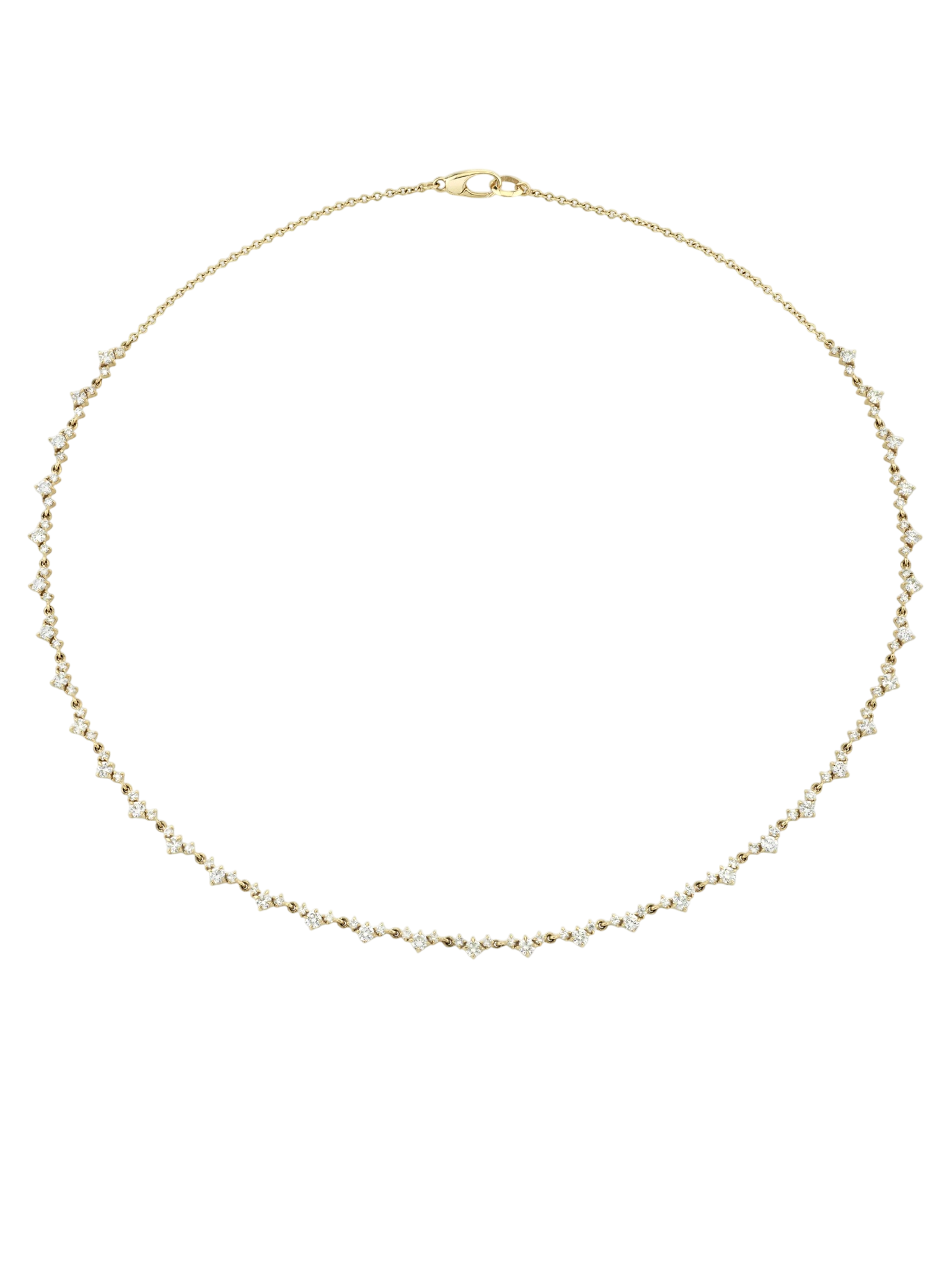 Eclat V Link Diamond Tennis Necklace