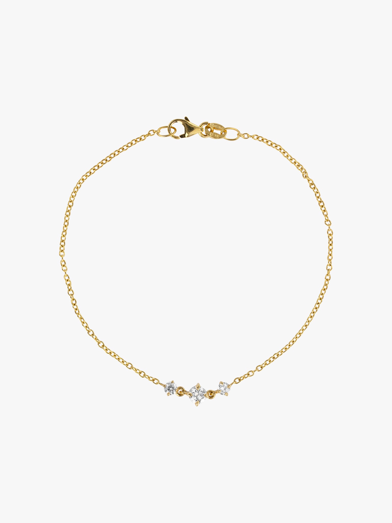 Eclat diamond cable chain bracelet