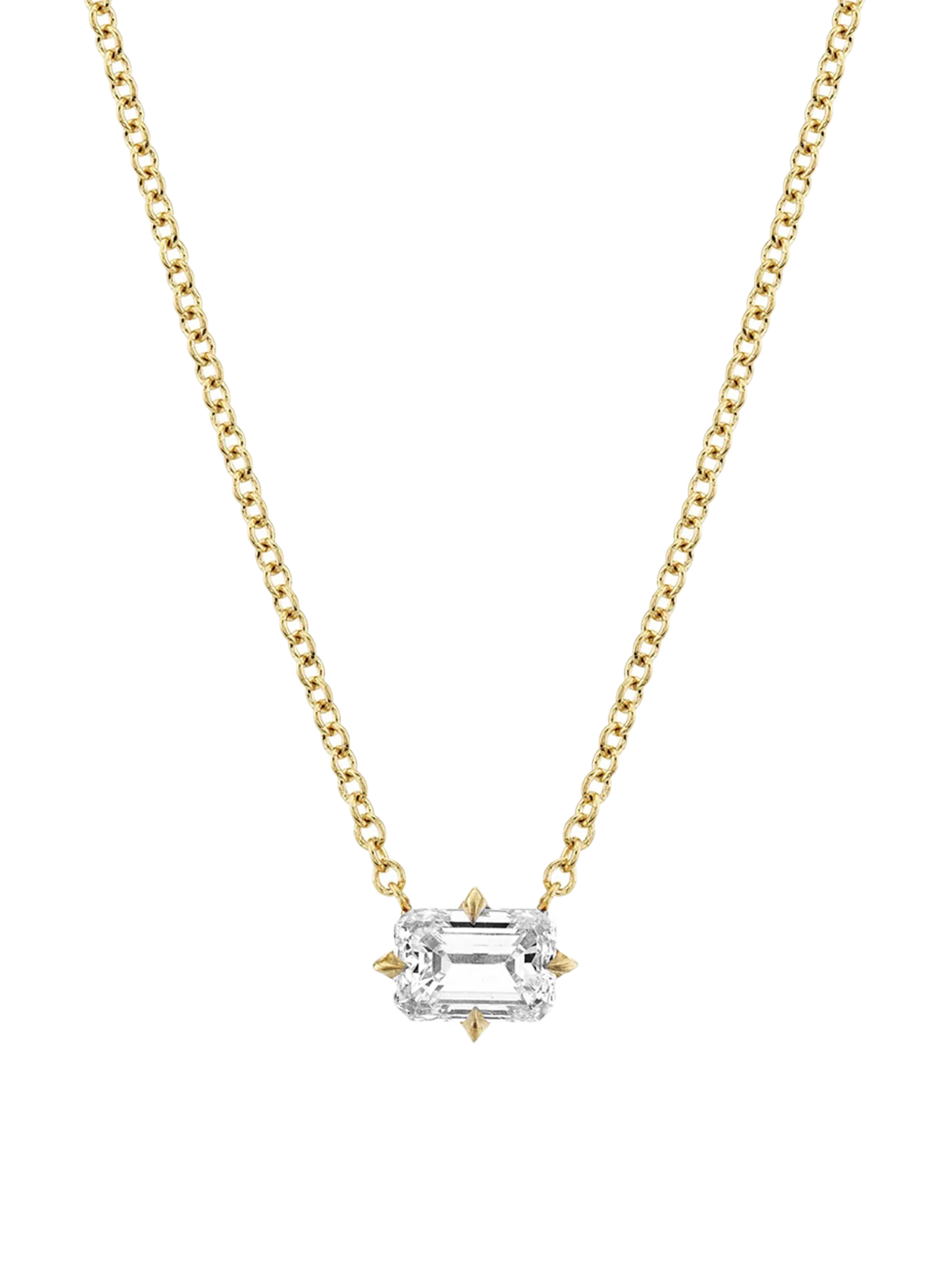 Mini Emerald Cut Diamond Necklace set | Wear A Billion