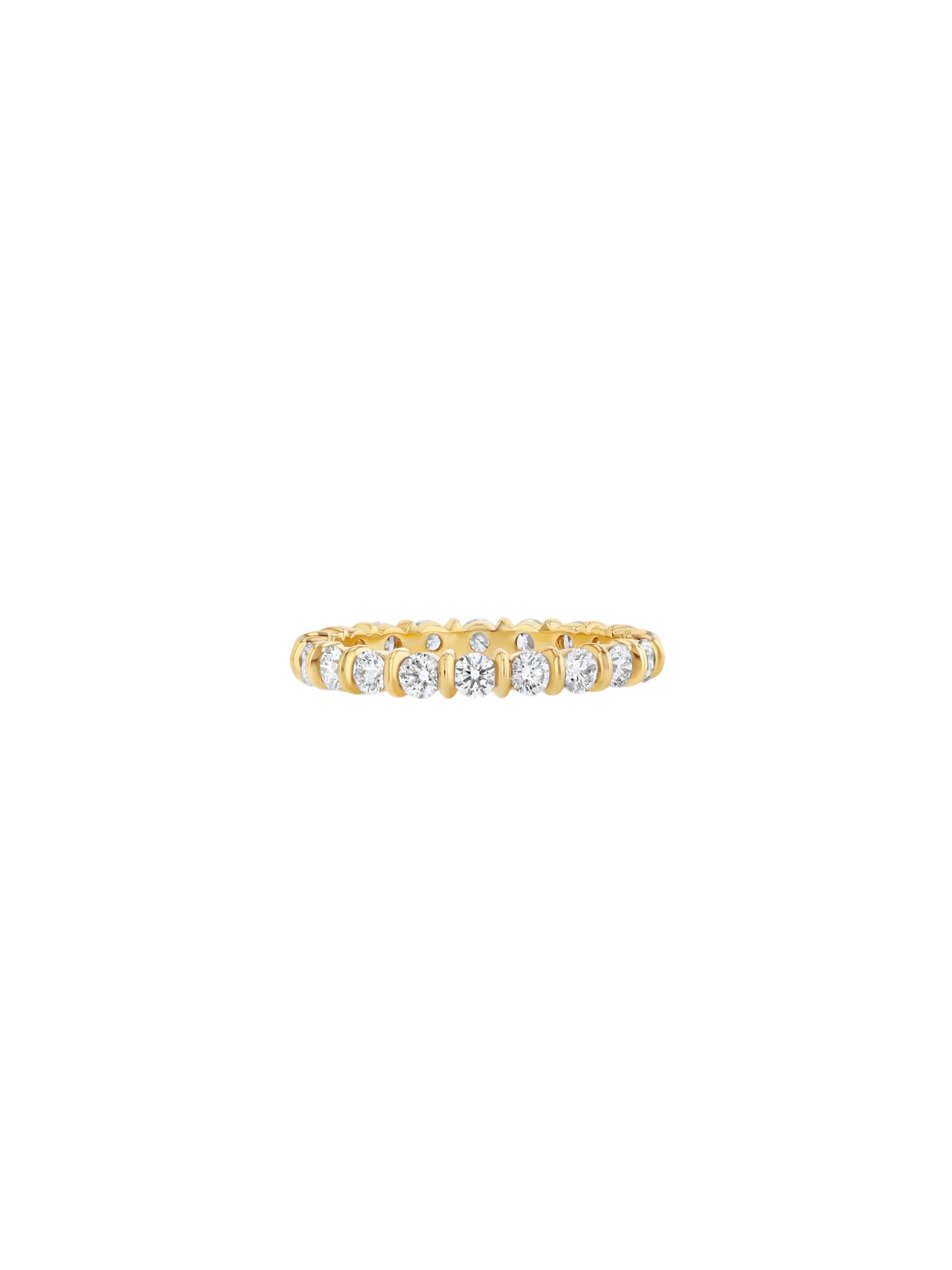 Small Fluted Bar Eternity Band