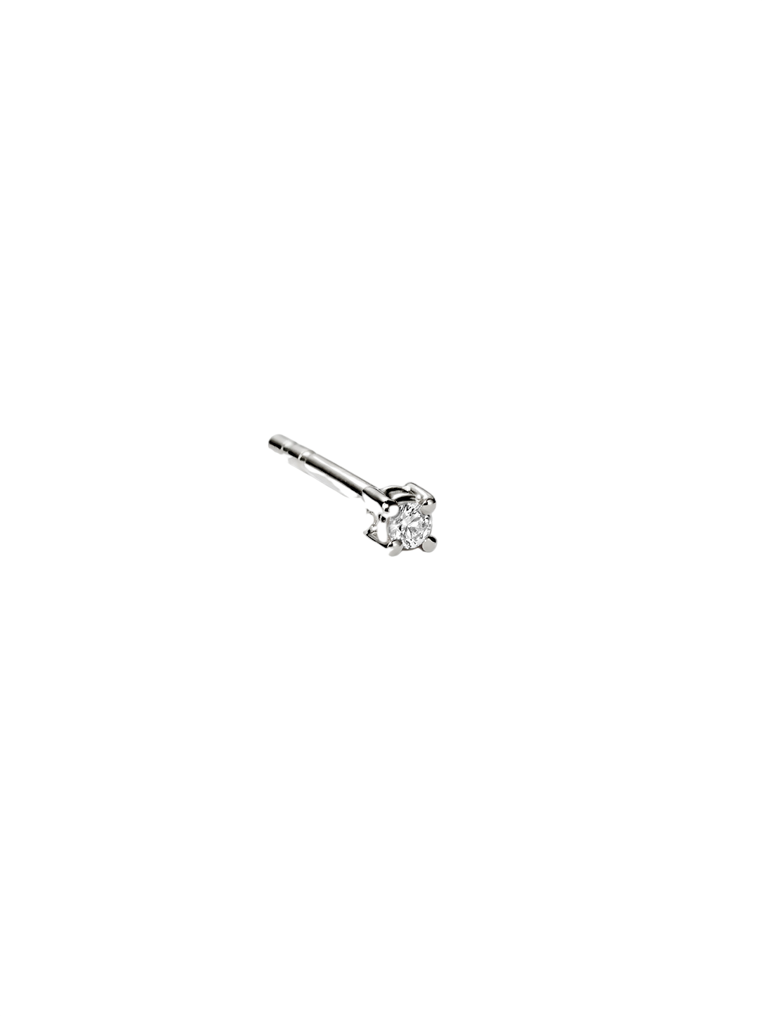Single Earring 05 18K White Gold photo