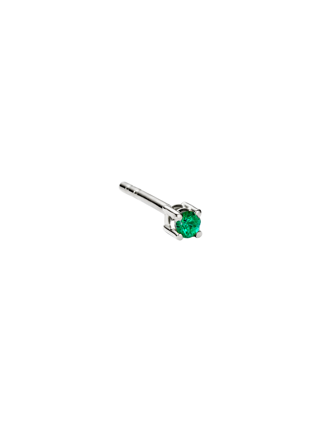Single Earring 06 18K White Gold photo