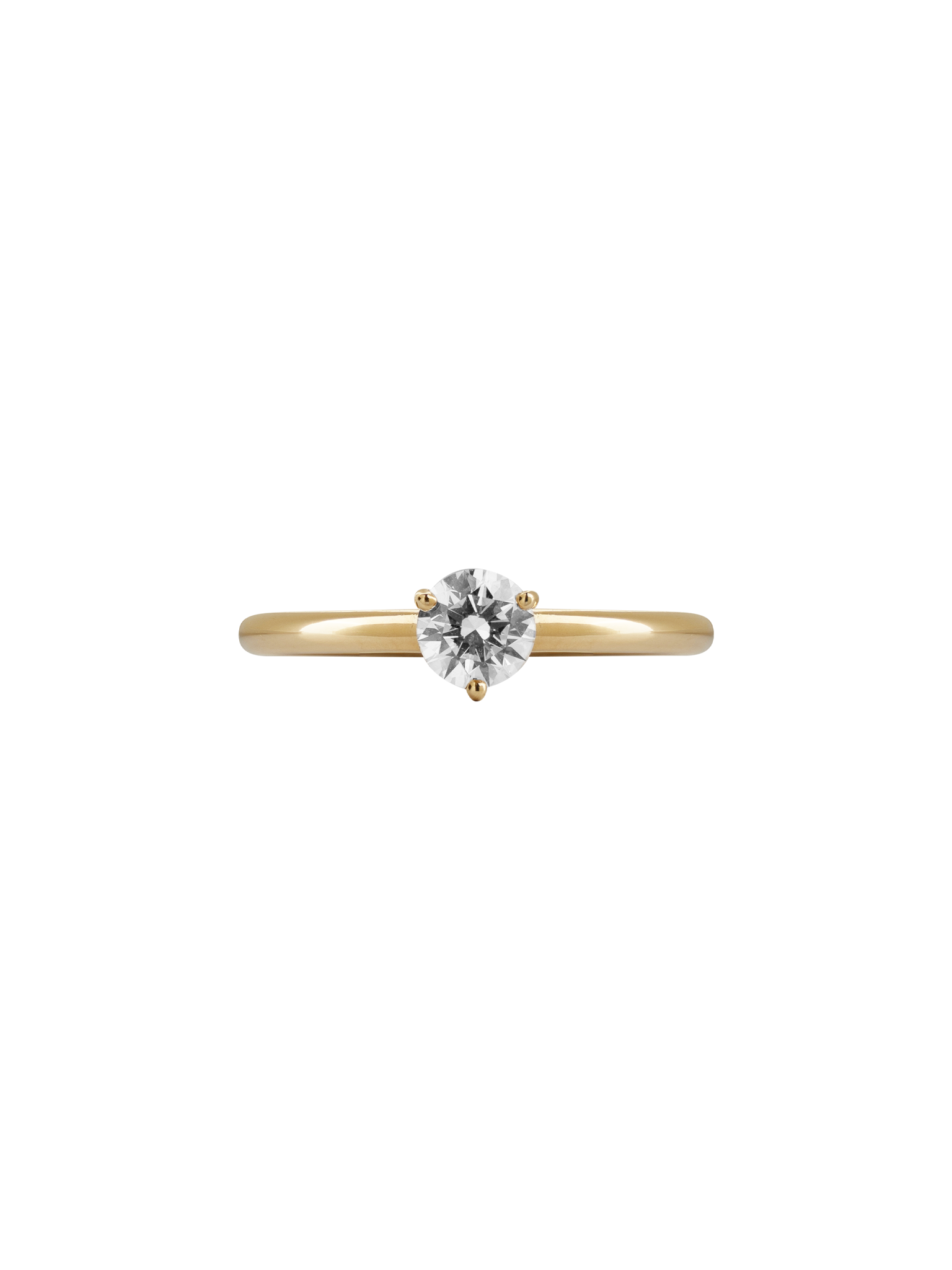 Solitaire absolu.e 0.5ct - 18k yellow gold