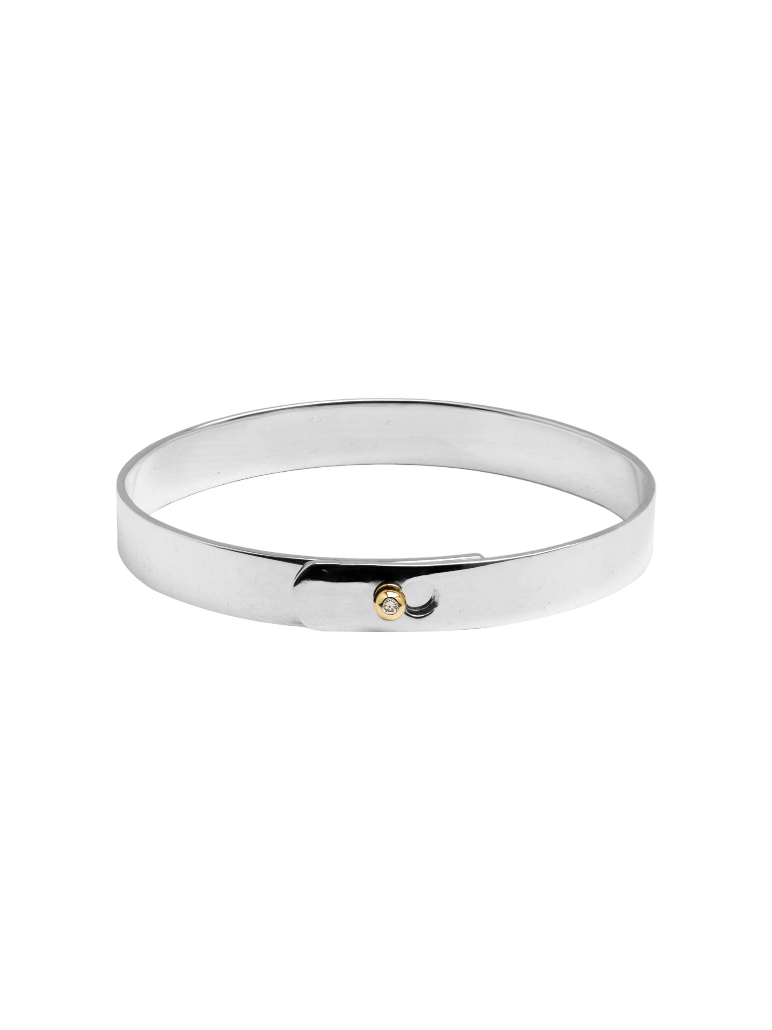 Click bracelet with 18kt and diamond ball lock