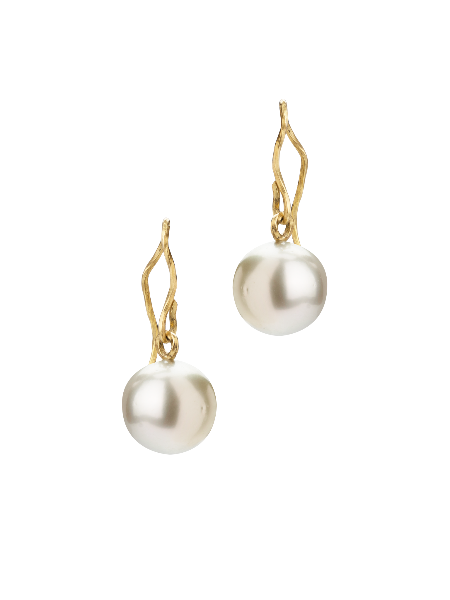 Flow pearl earrings
