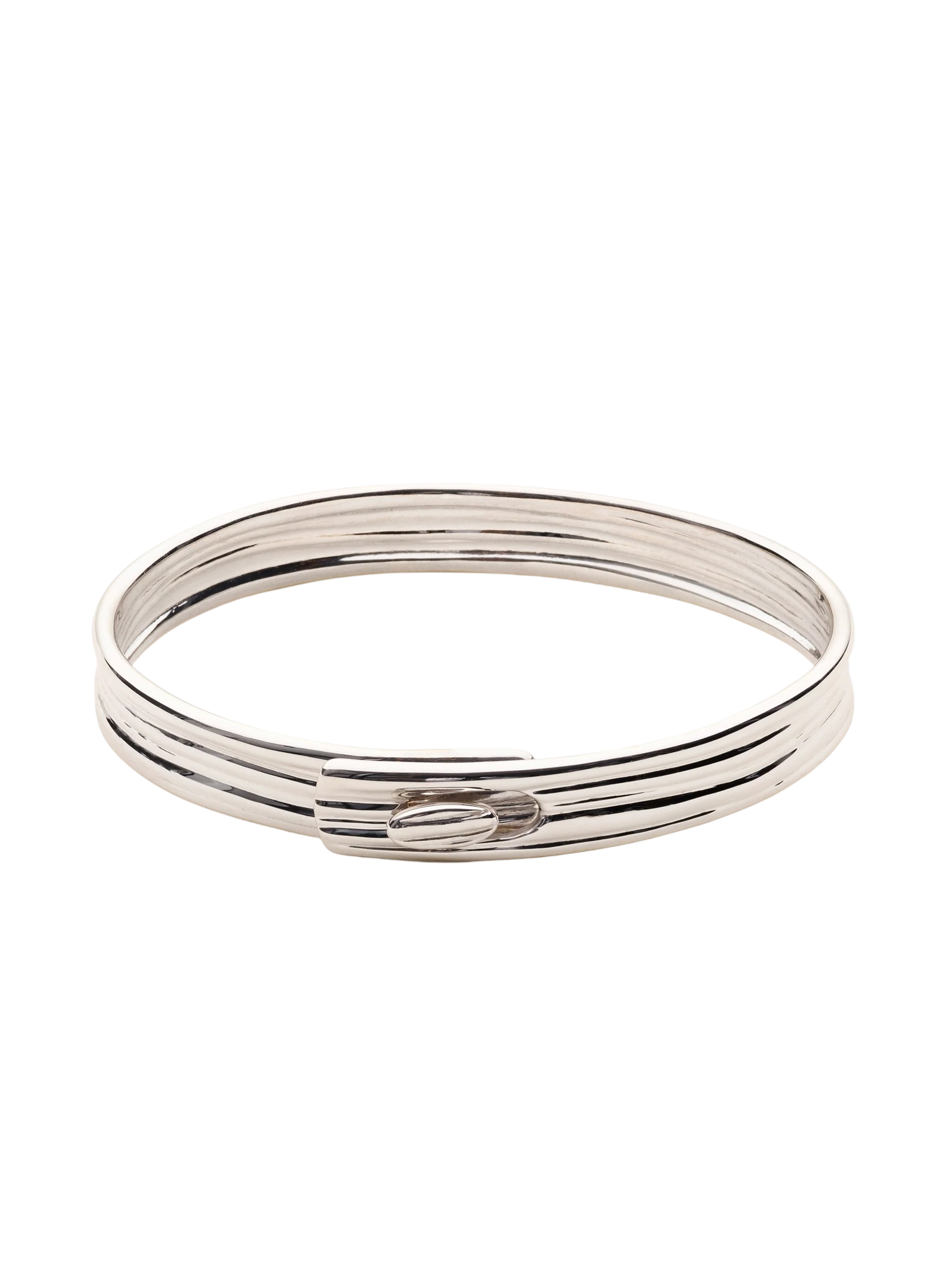 Mull Polished Silver Click Bracelet