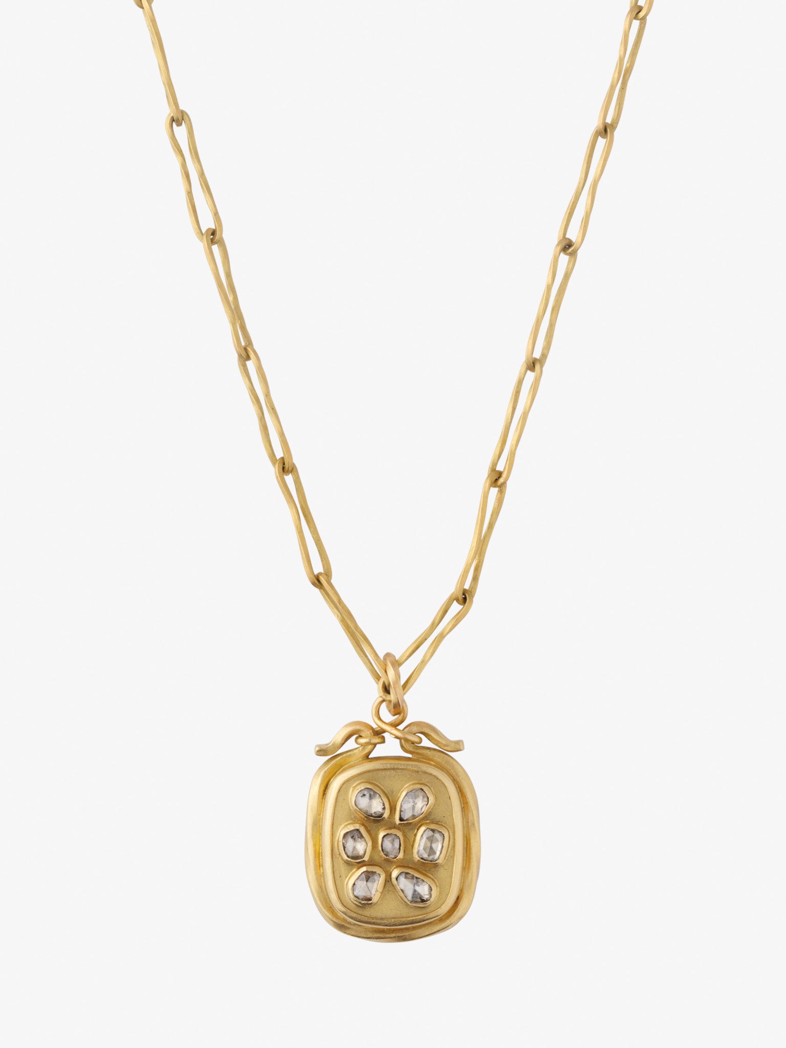 Giraf pendant with diamonds
