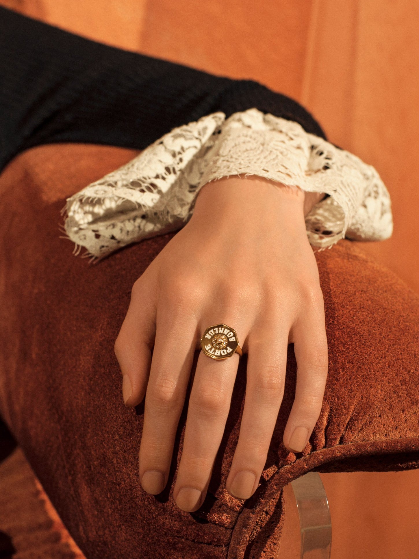Porte Bonheur Coin Ring