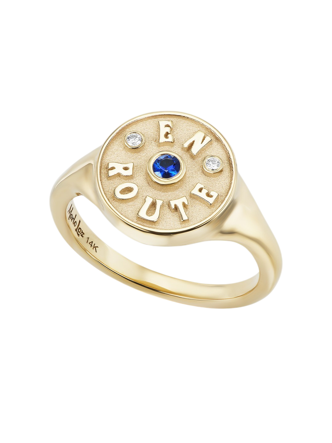 En Route Signet Blue Sapphire