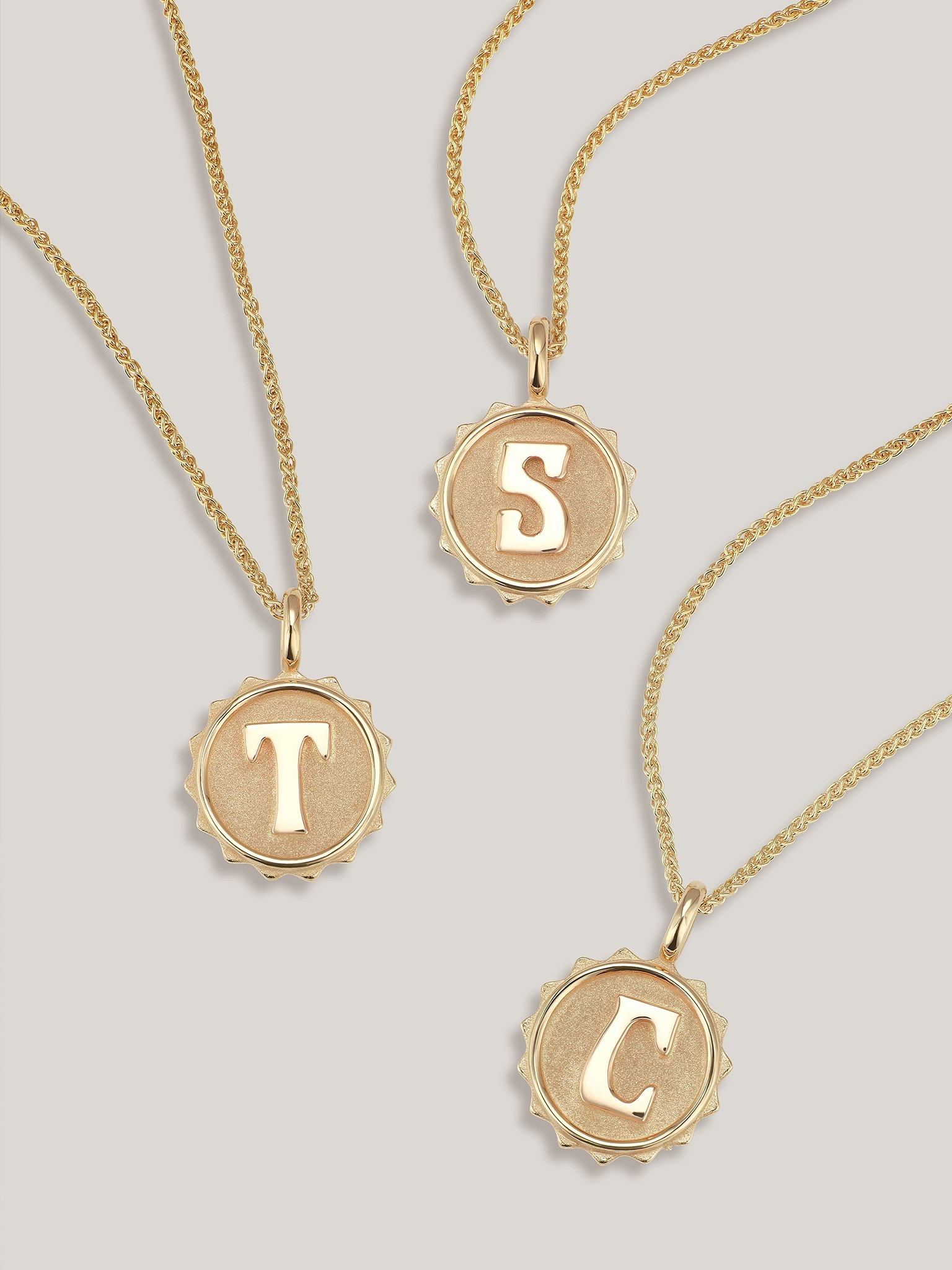 Alphabet Coin Necklace