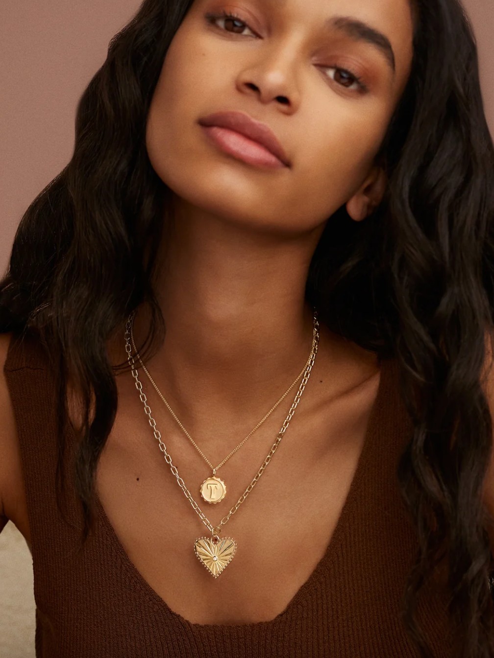 Alphabet Coin Necklace