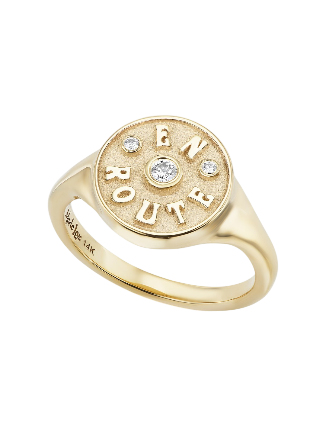 En Route Signet White Diamond
