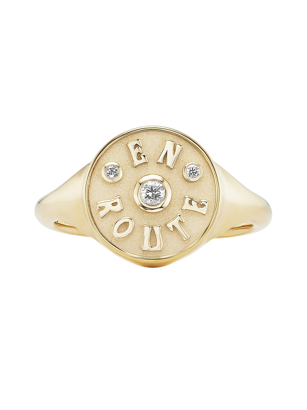En Route Signet White Diamond