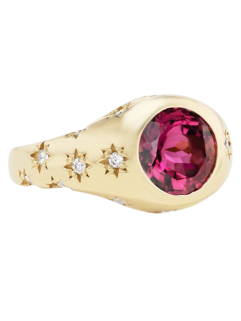 Disco Ring Pink Tourmaline