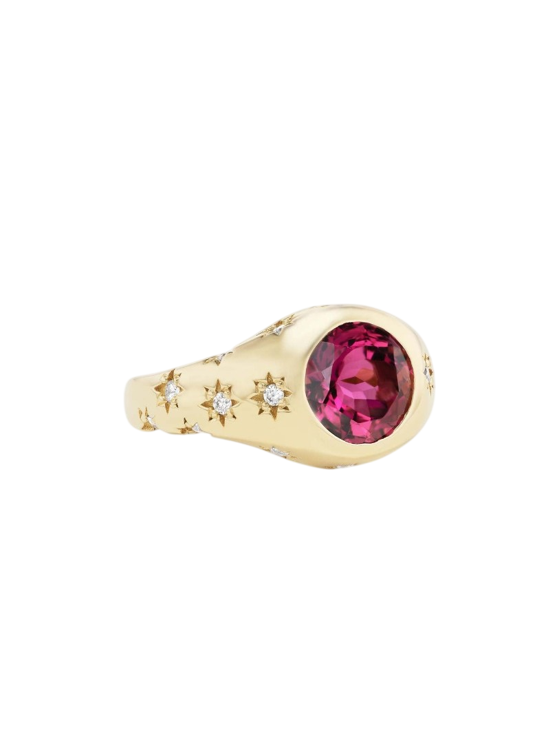 Disco Ring Pink Tourmaline photo