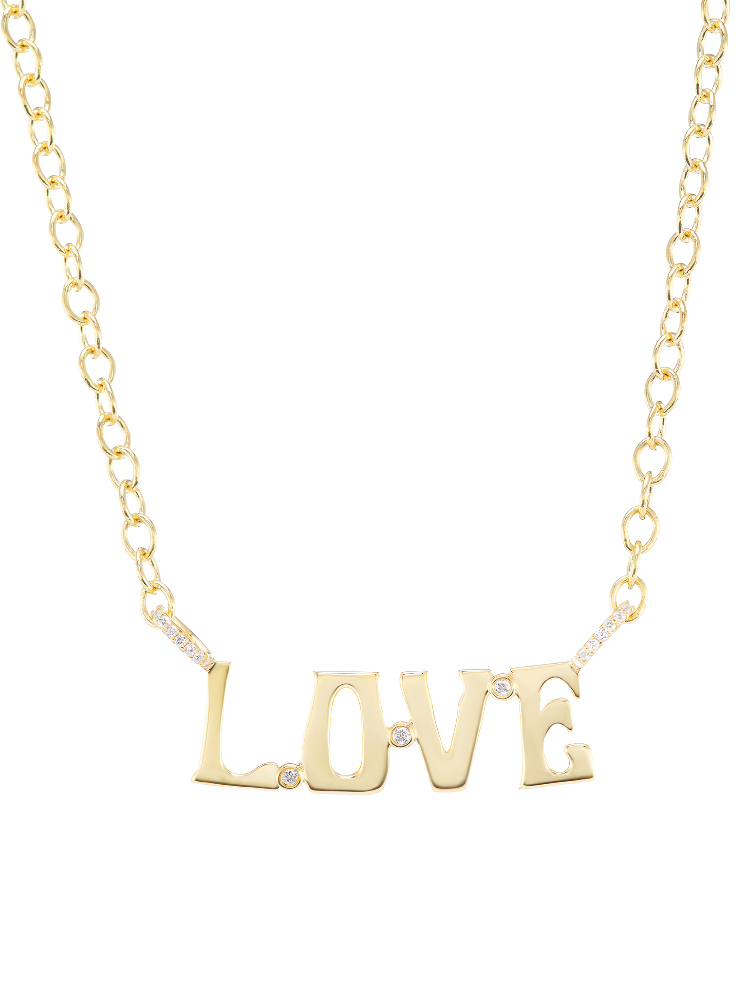 Nameplate necklace 'LOVE' by Marlo Laz | Finematter