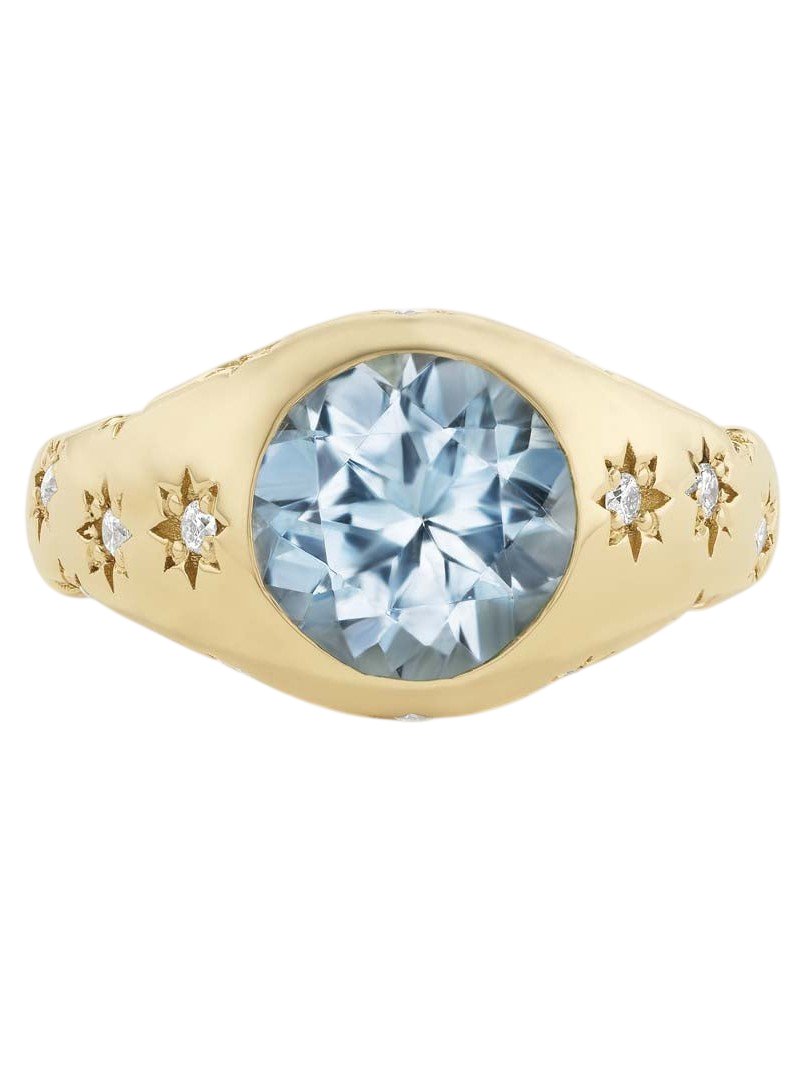 Disco Ring Santa Maria Aquamarine
