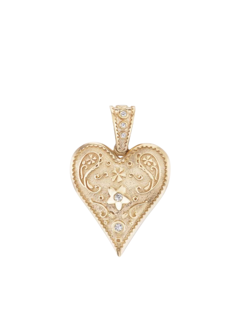 Medium Southwestern Heart Charm