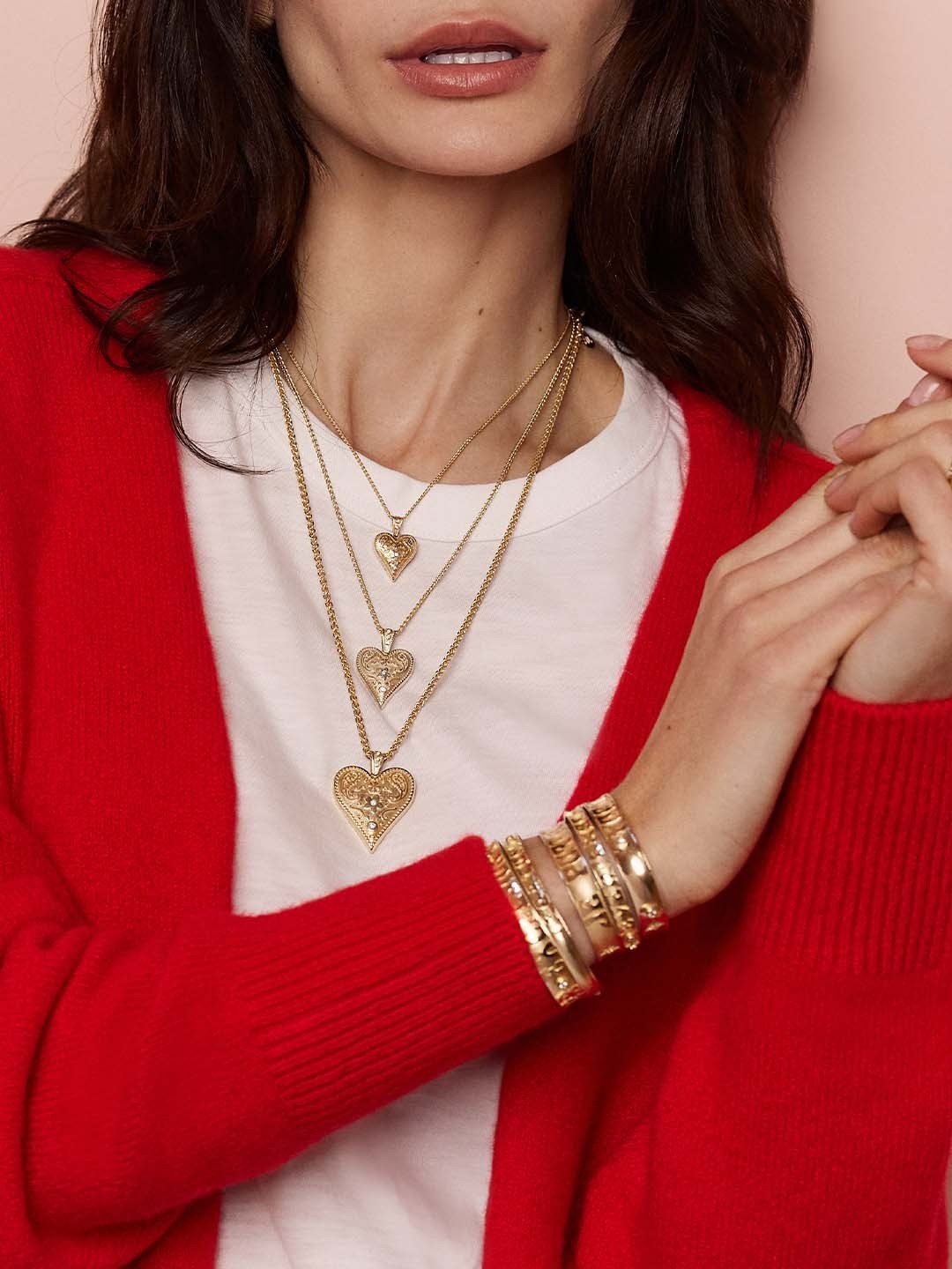 Medium Southwestern Heart Wheat Chain