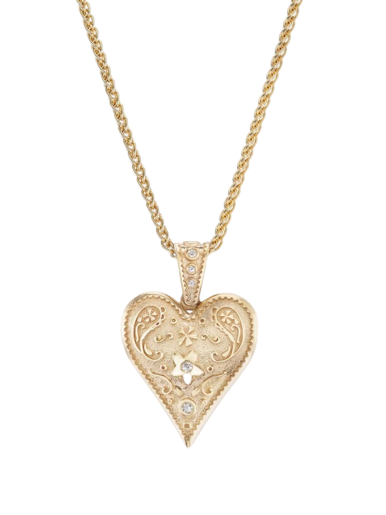 Medium Southwestern Heart Wheat Chain
