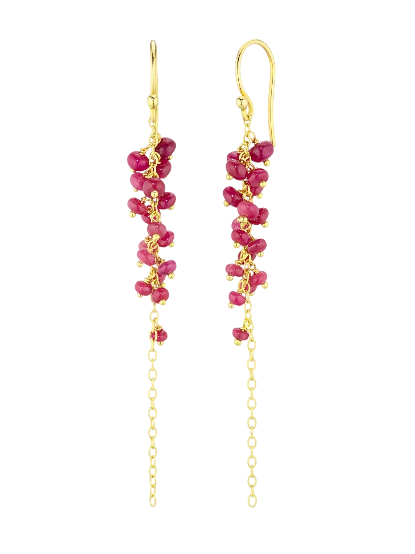Caviar Ruby Earrings