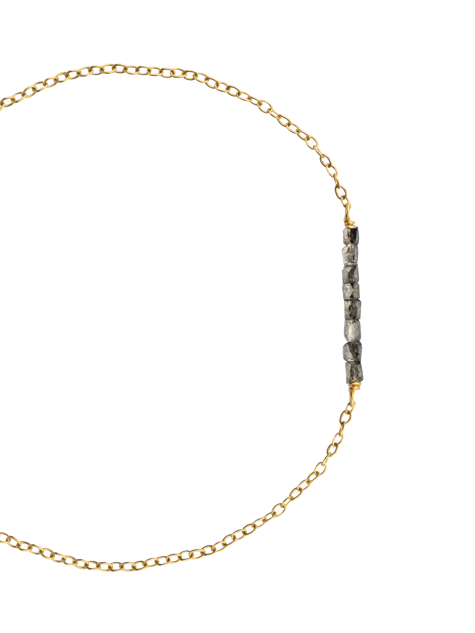 Lucy dark grey diamond bracelet