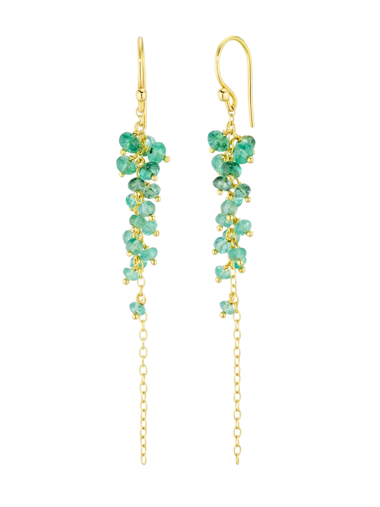 Caviar Emerald Earrings