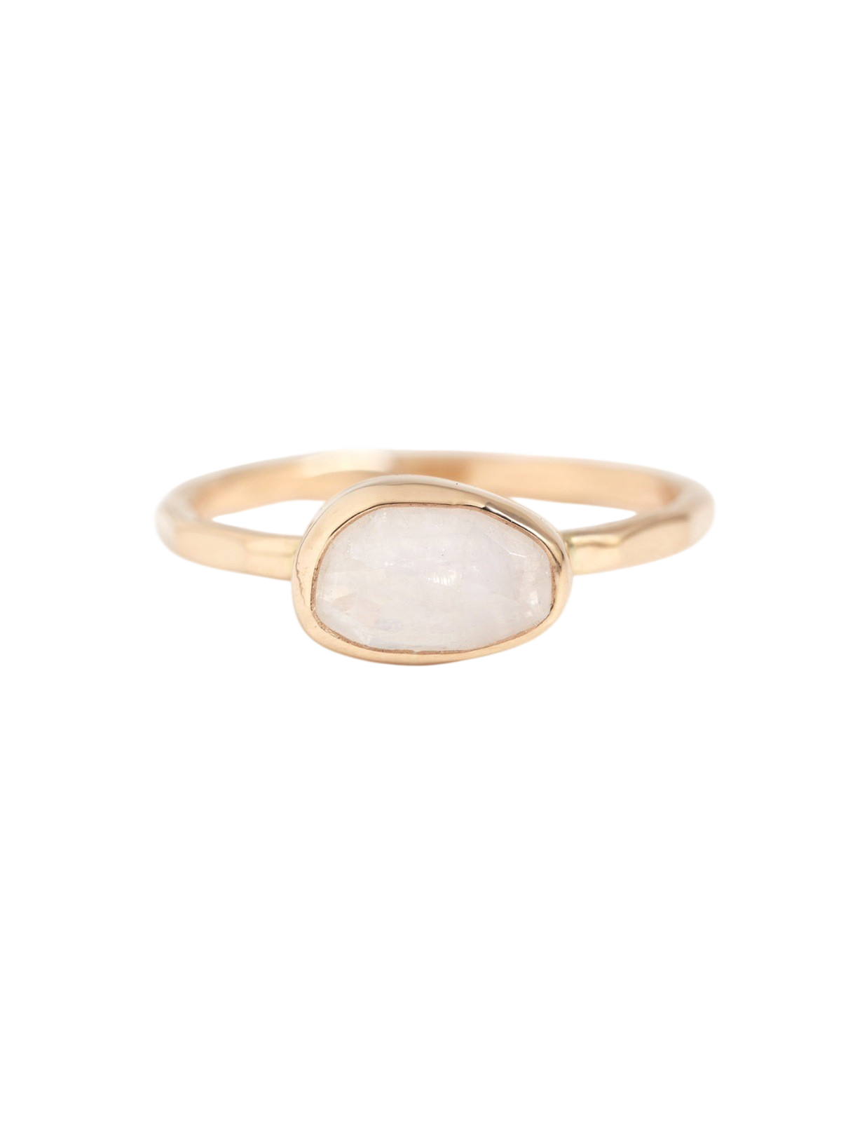 Freeform East-West Rainbow Moonstone Ring photo