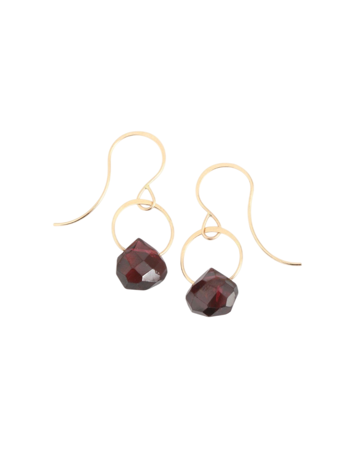 Garnet Single Drop Earrings photo