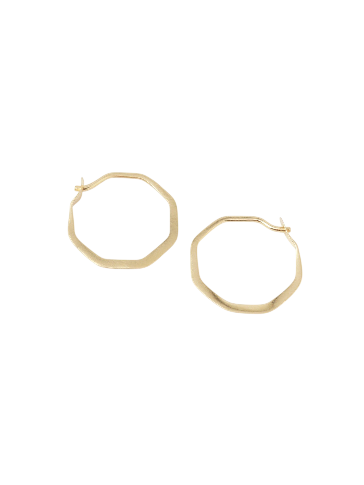 1/2 Inch Octagon Hoop Earrings photo