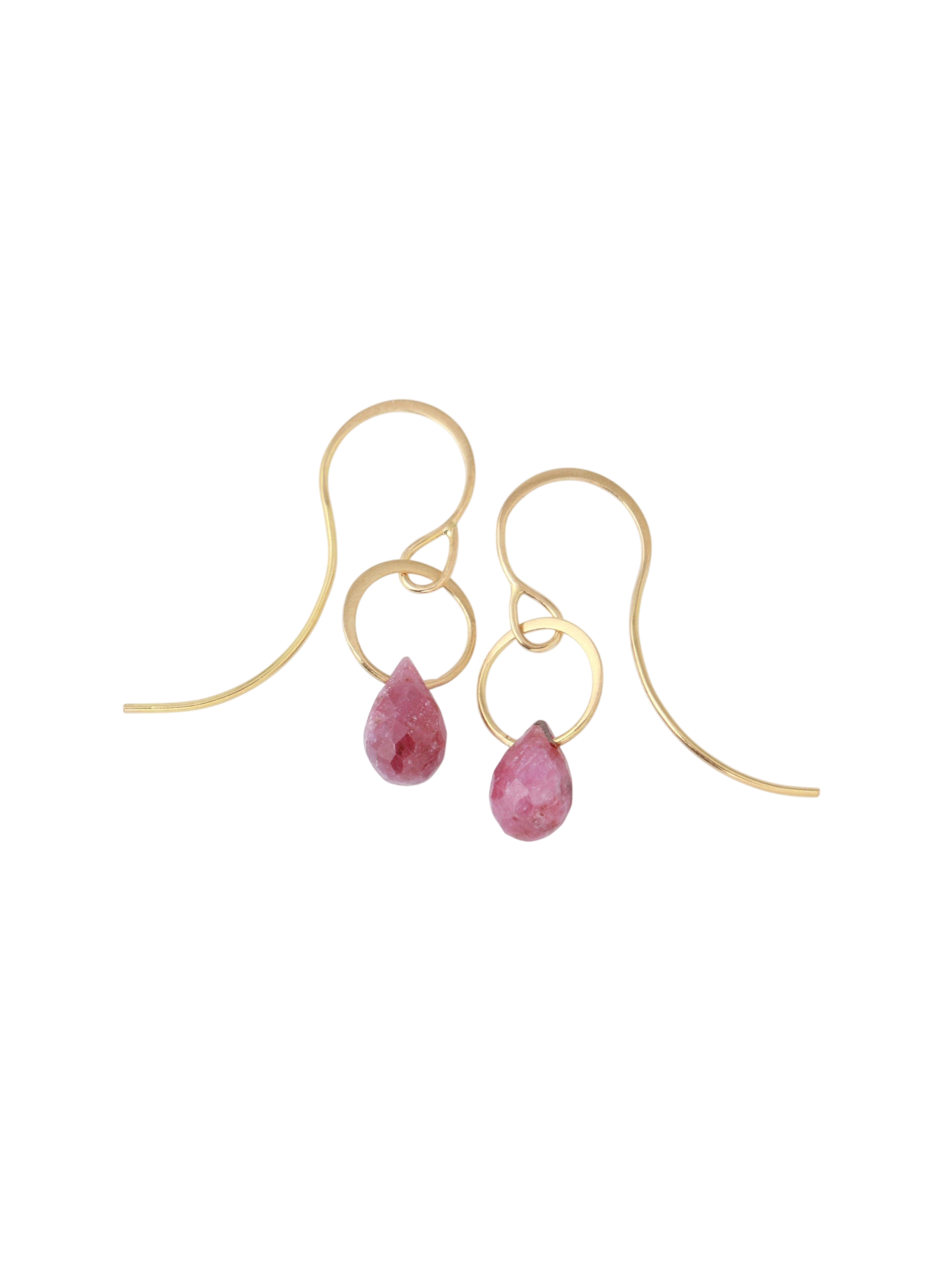 Small Ruby Drop Earrings photo
