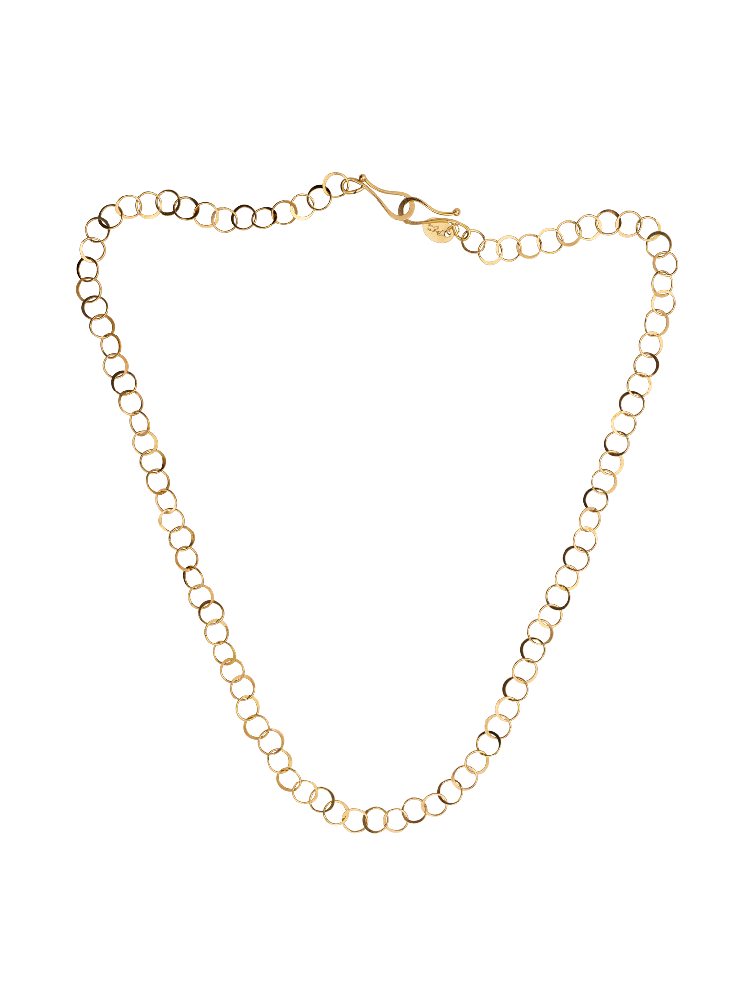 Mini circles handmade chain necklace
