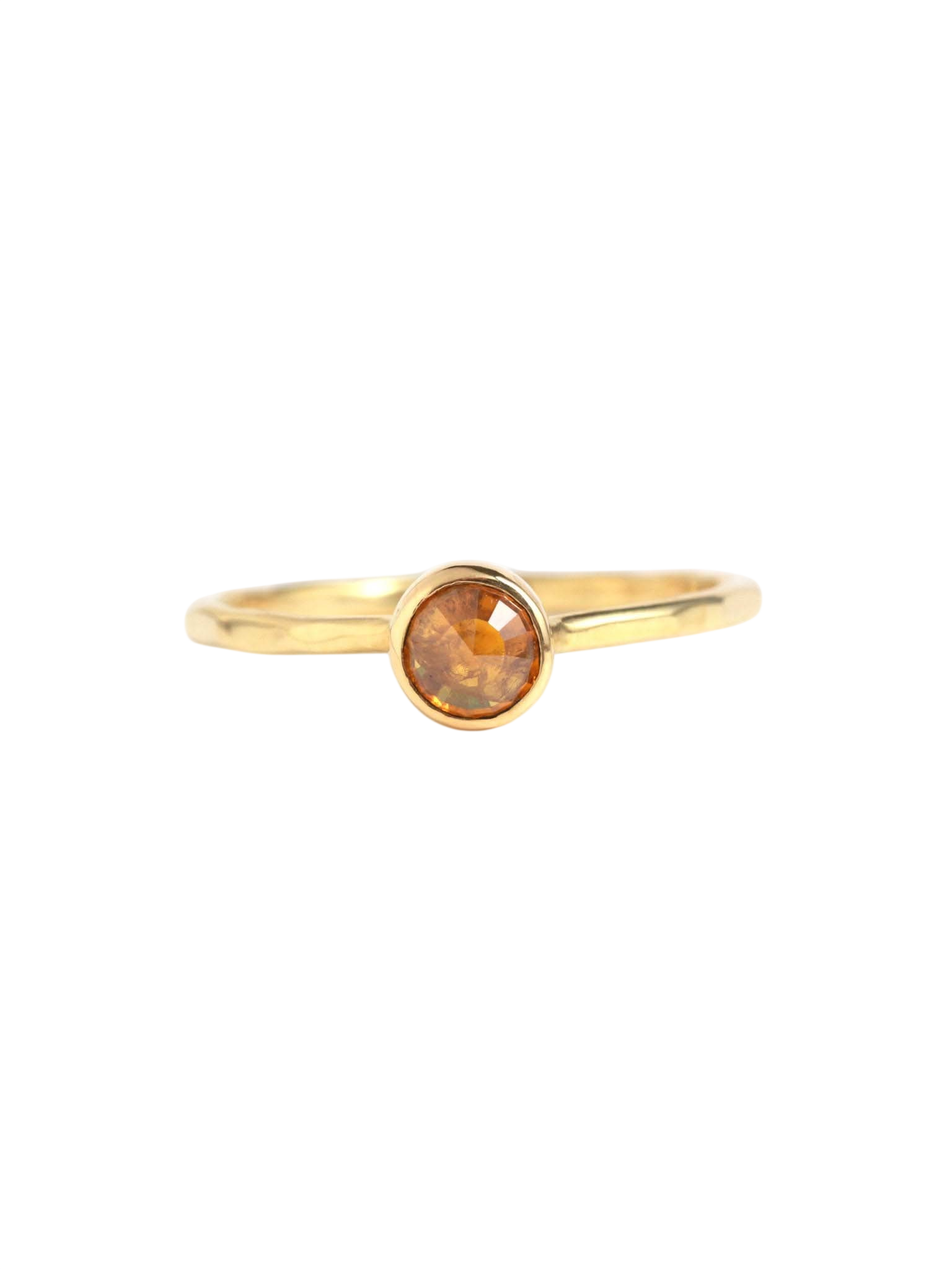 Orange Starburst Diamond Ring