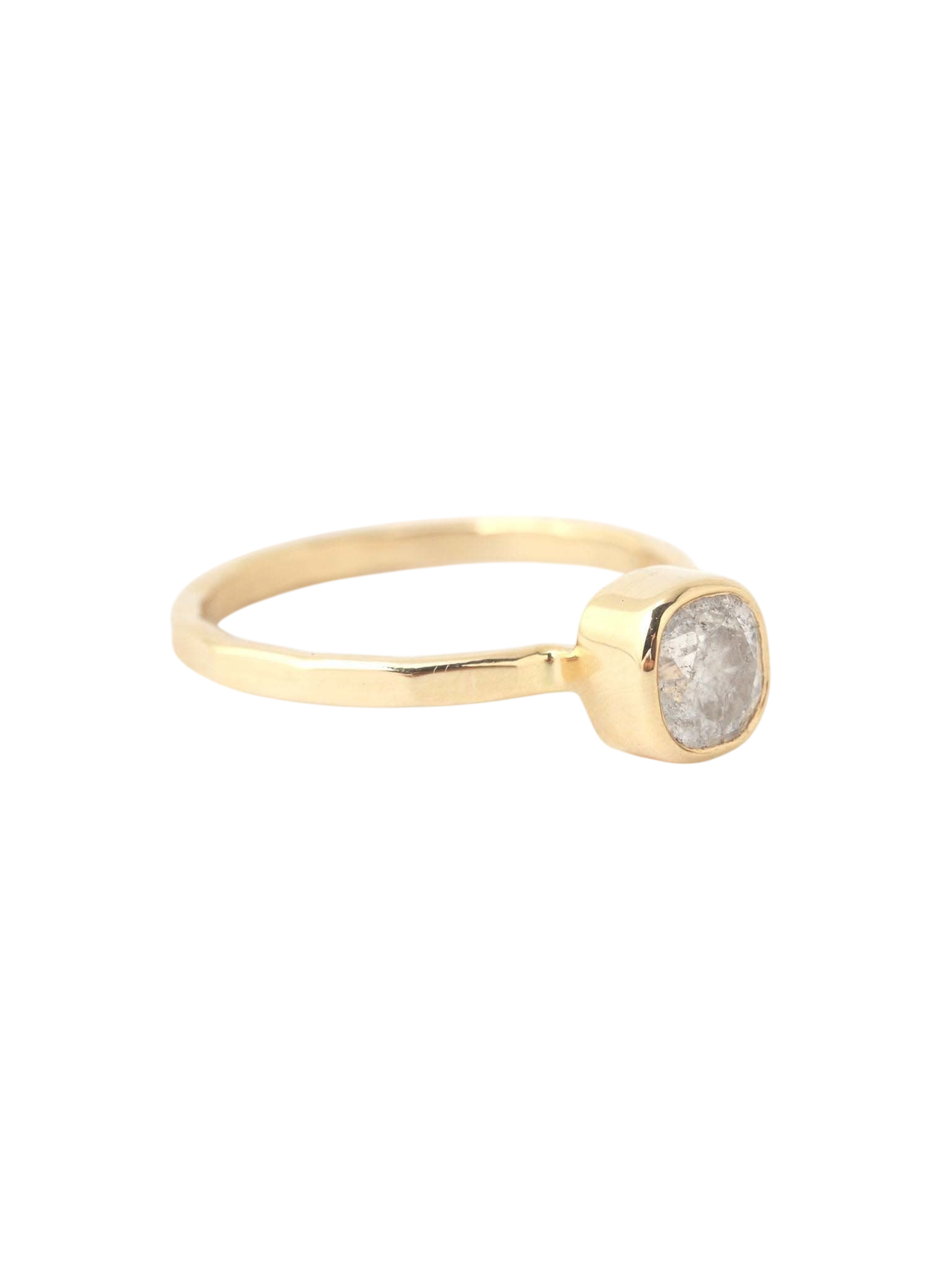 Salt and Pepper Diamond Ring
