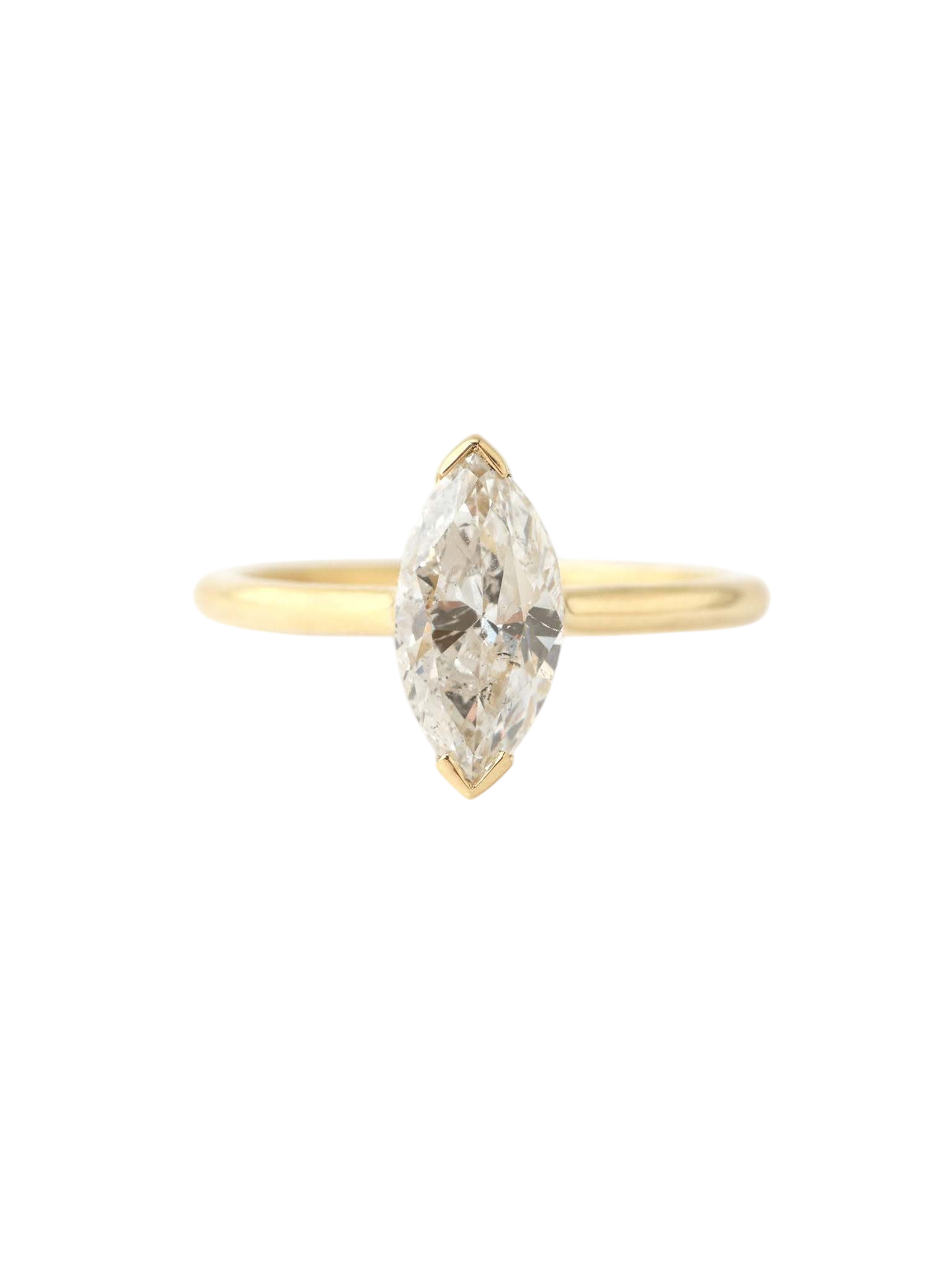 Armored Marquis Cut Diamond Ring
