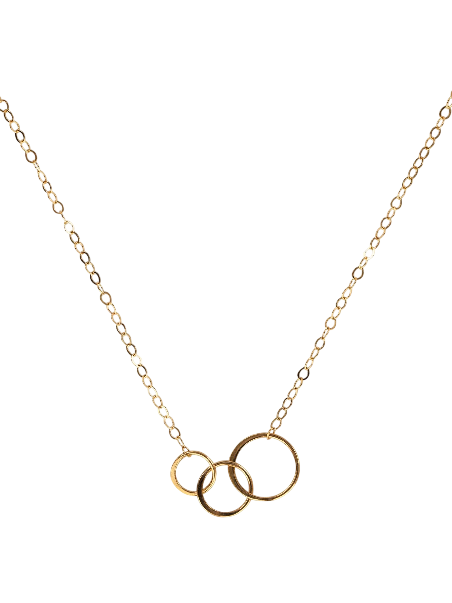 Graduated circle necklace photo