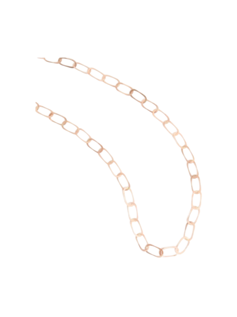 Flat Oval Chain Necklace photo