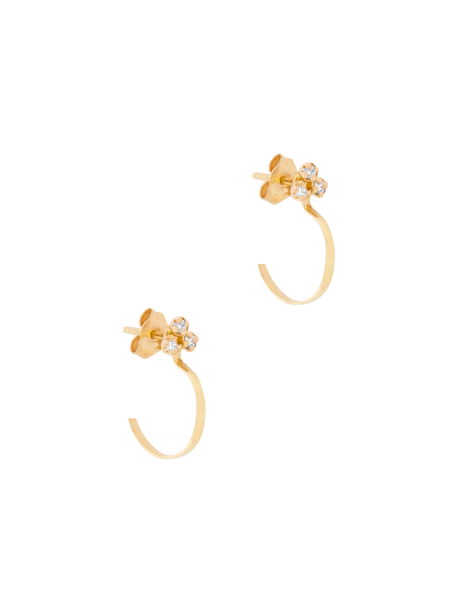 Olympe diamond hoop earrings