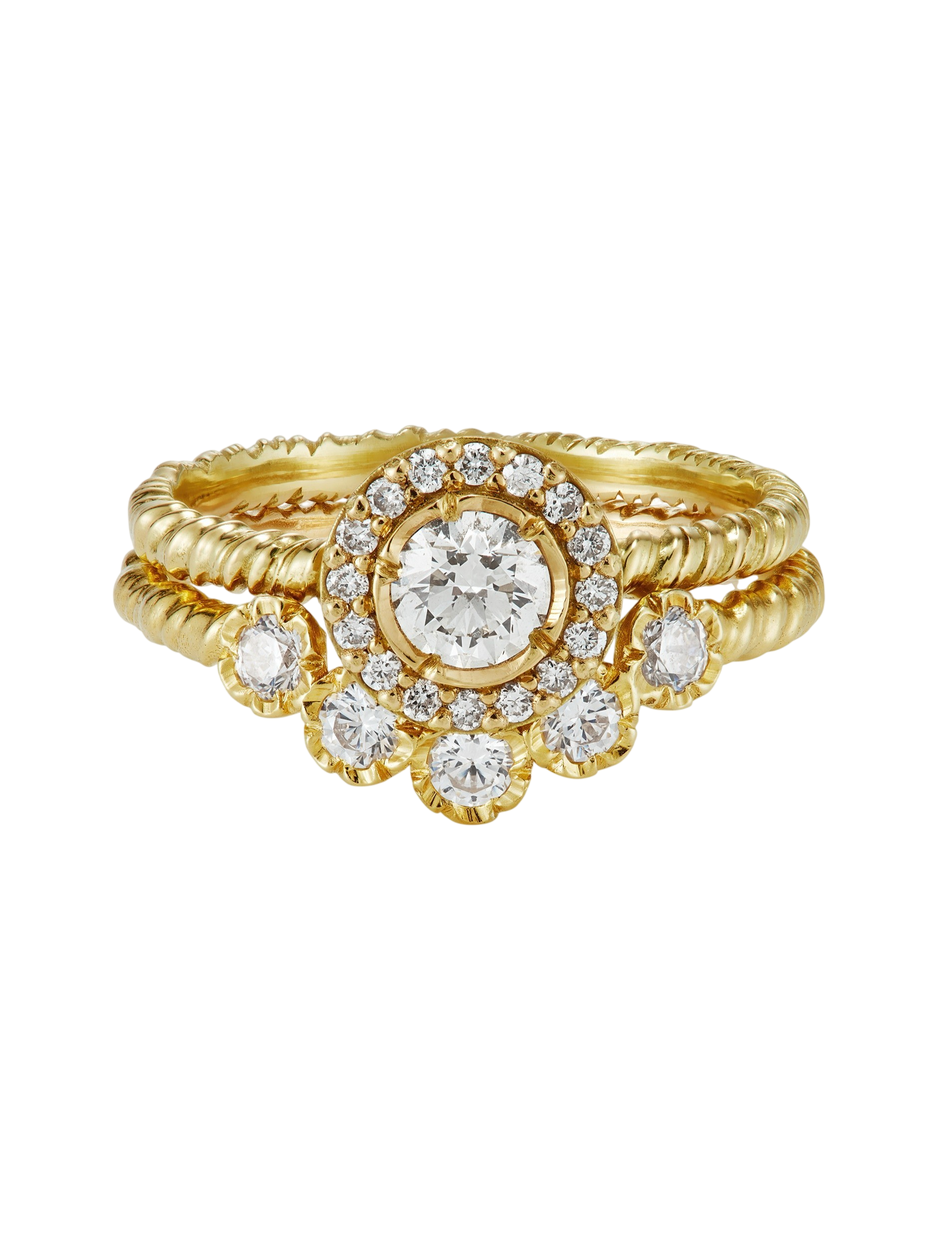 Brilliant Cut Diamond Halo Ring photo