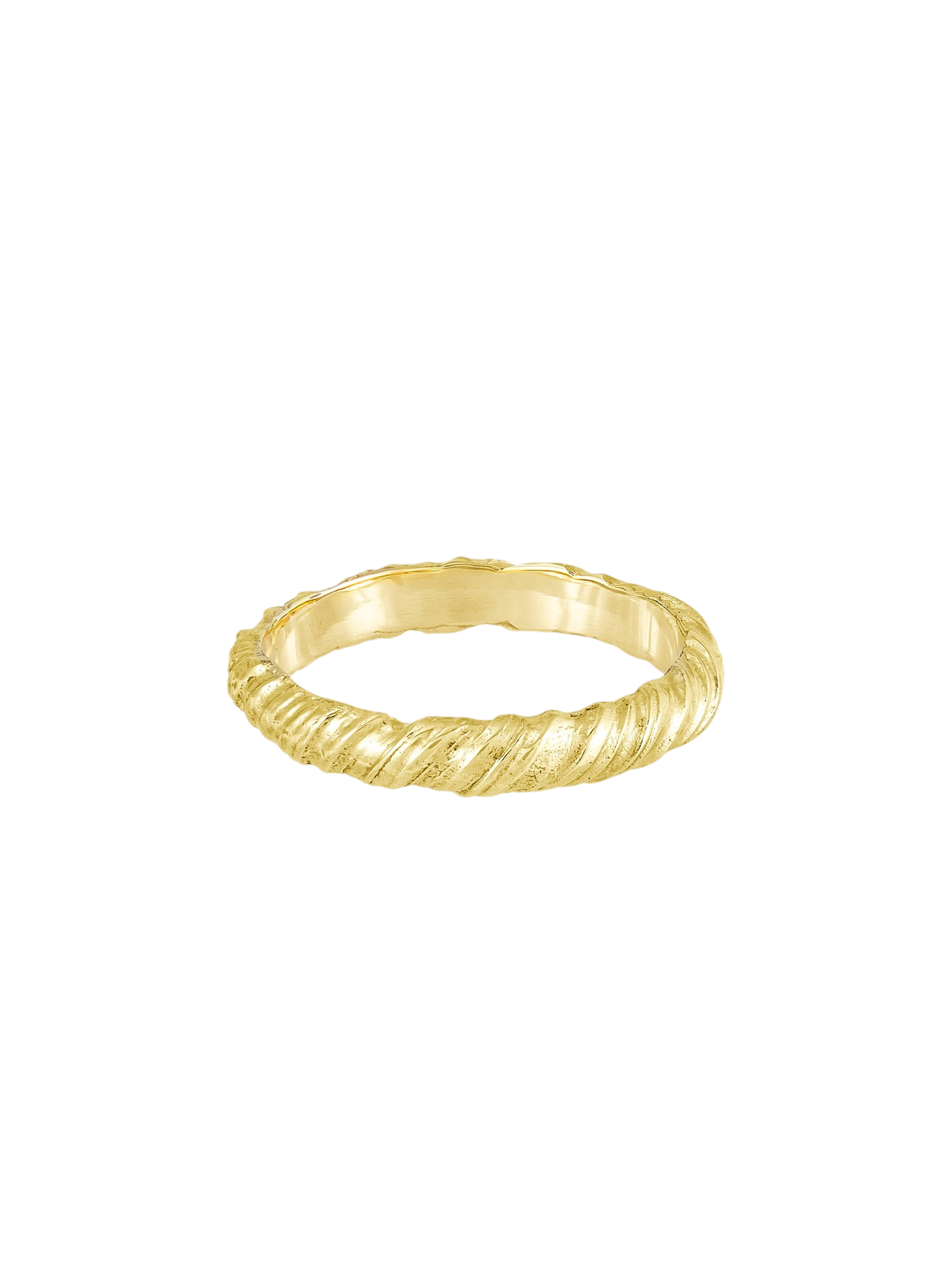 Entwined 4mm organic twisted wedding ring photo