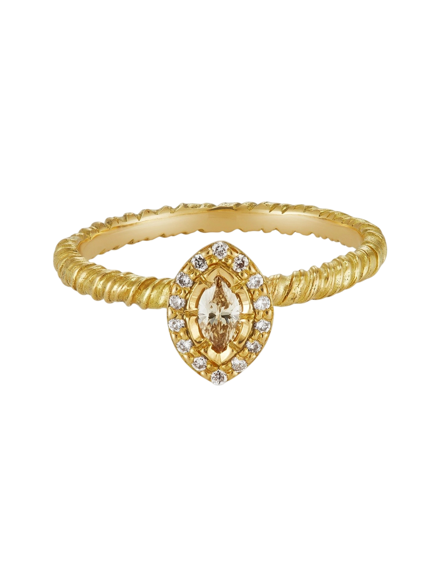 Marquise Diamond Halo Ring photo