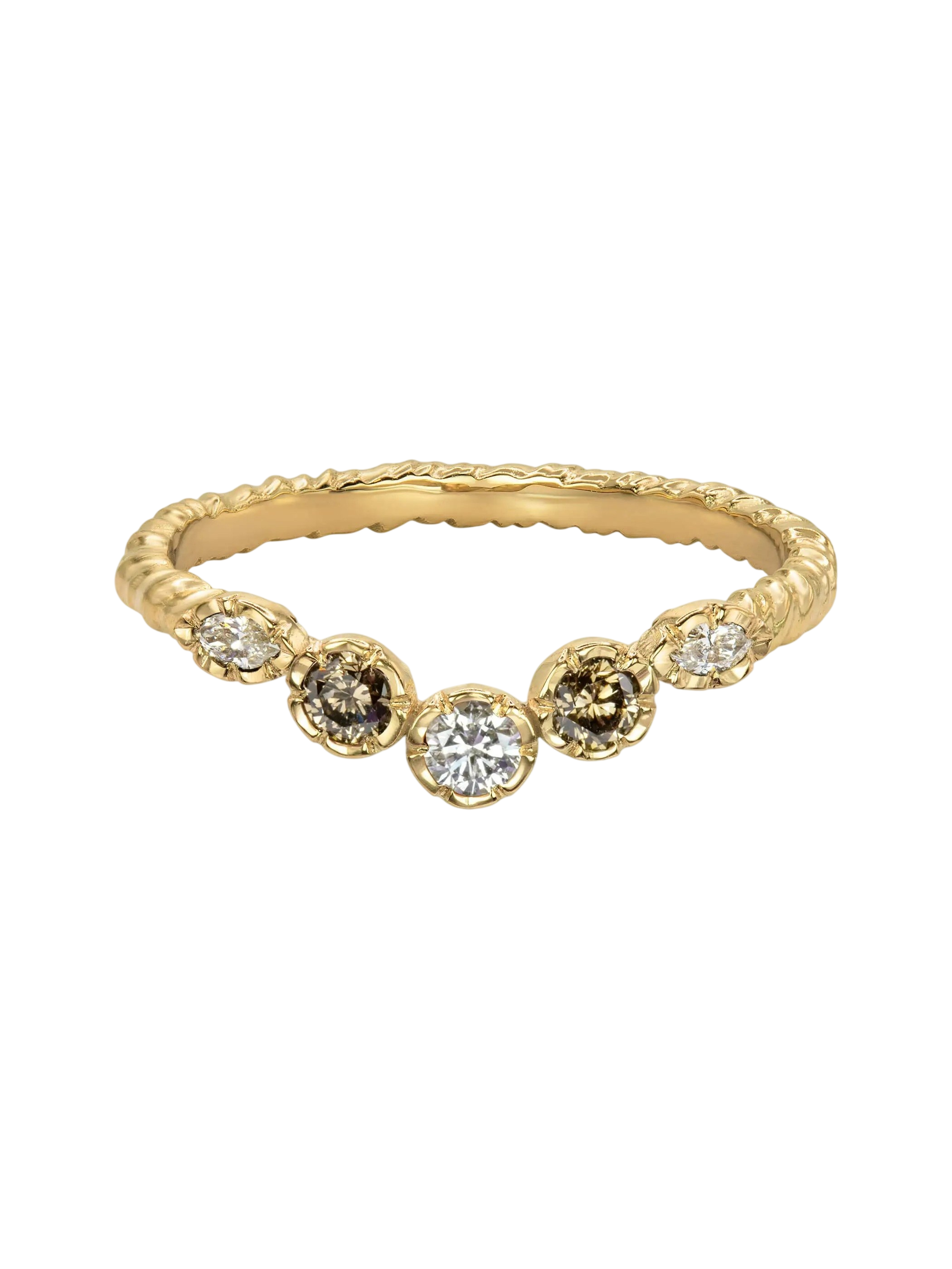 Champagne Diamond Wave Ring photo