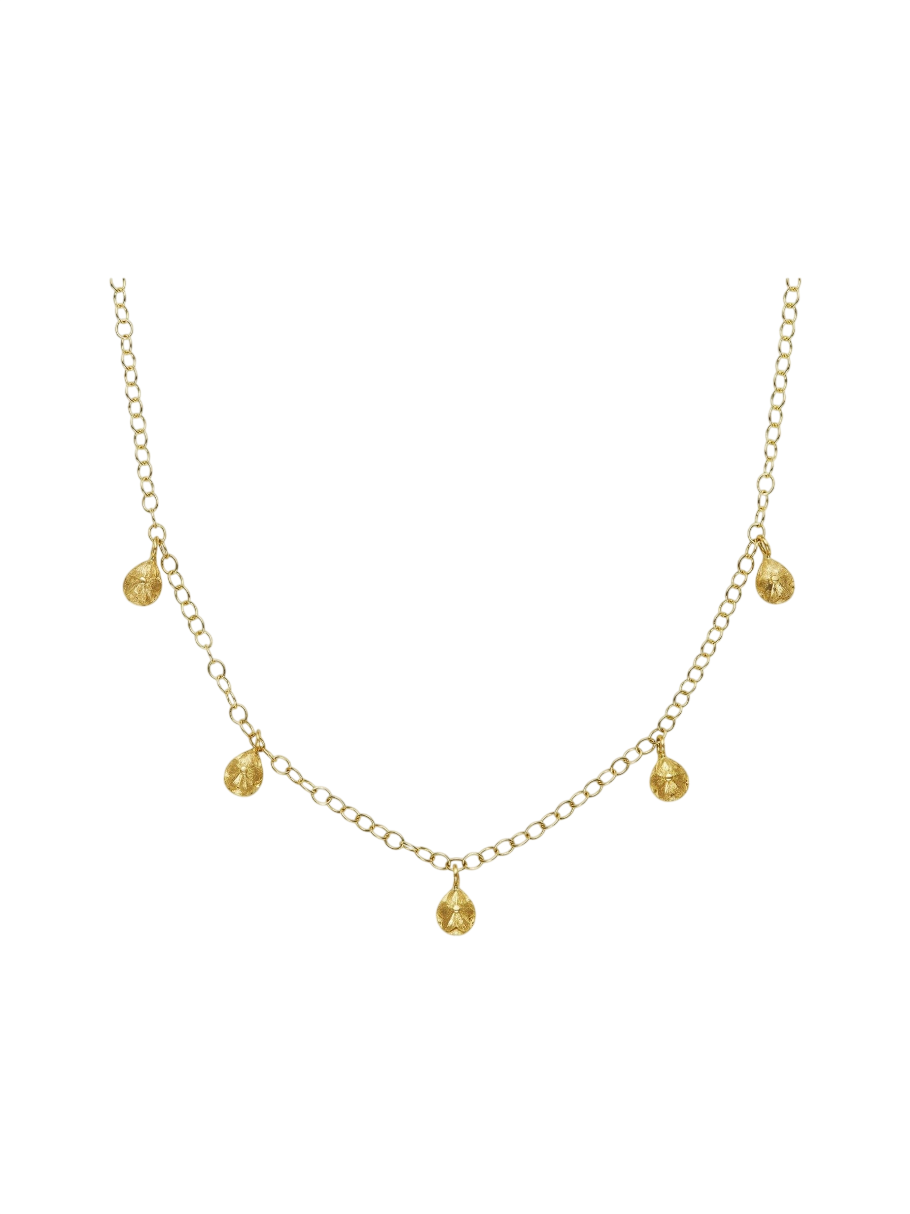 Five Stone Diamond Necklace photo