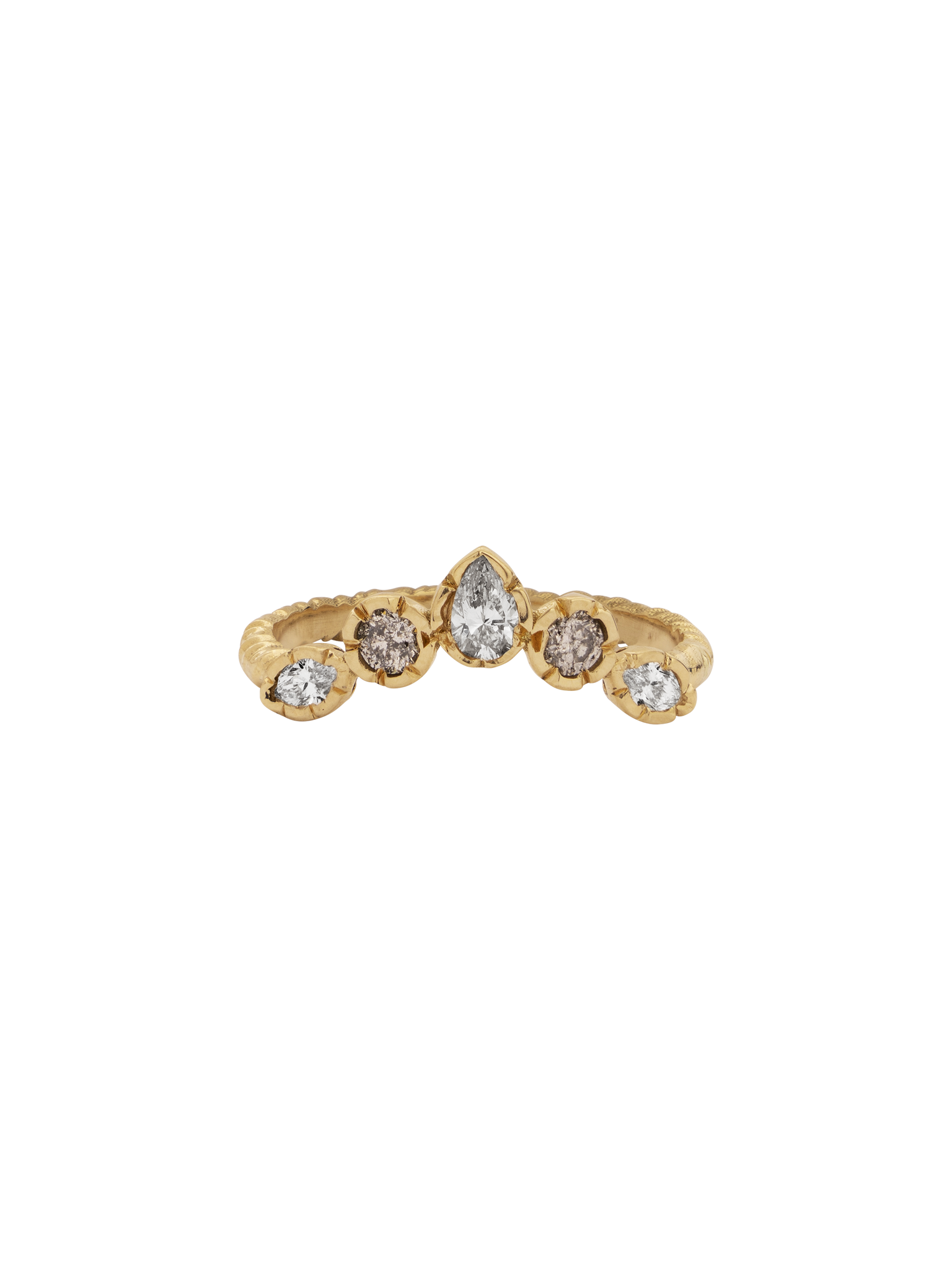 NEST // Diamond Wishbone Ring – Little Joy Jewellery