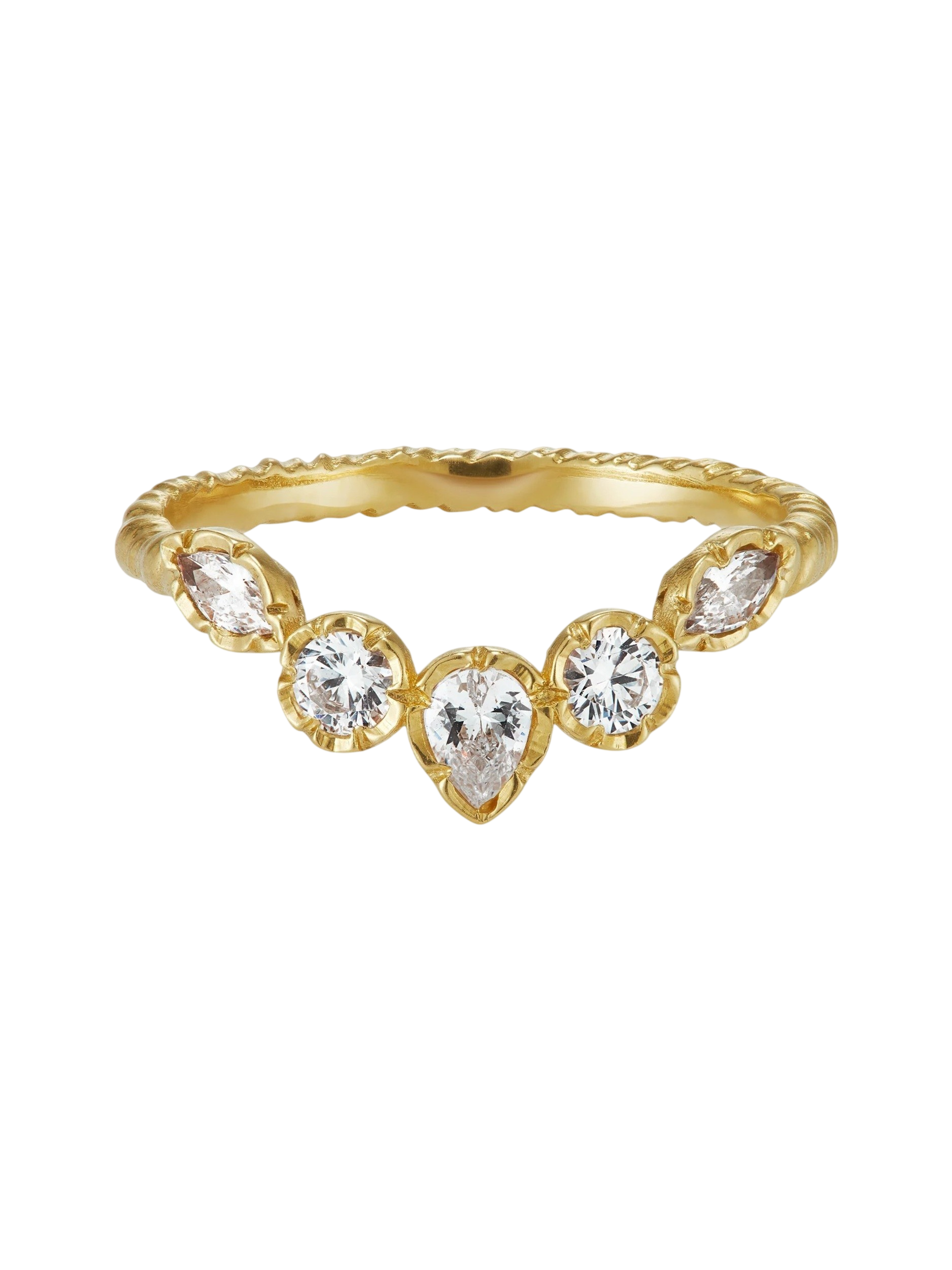 Statement Diamond Tiara Ring photo