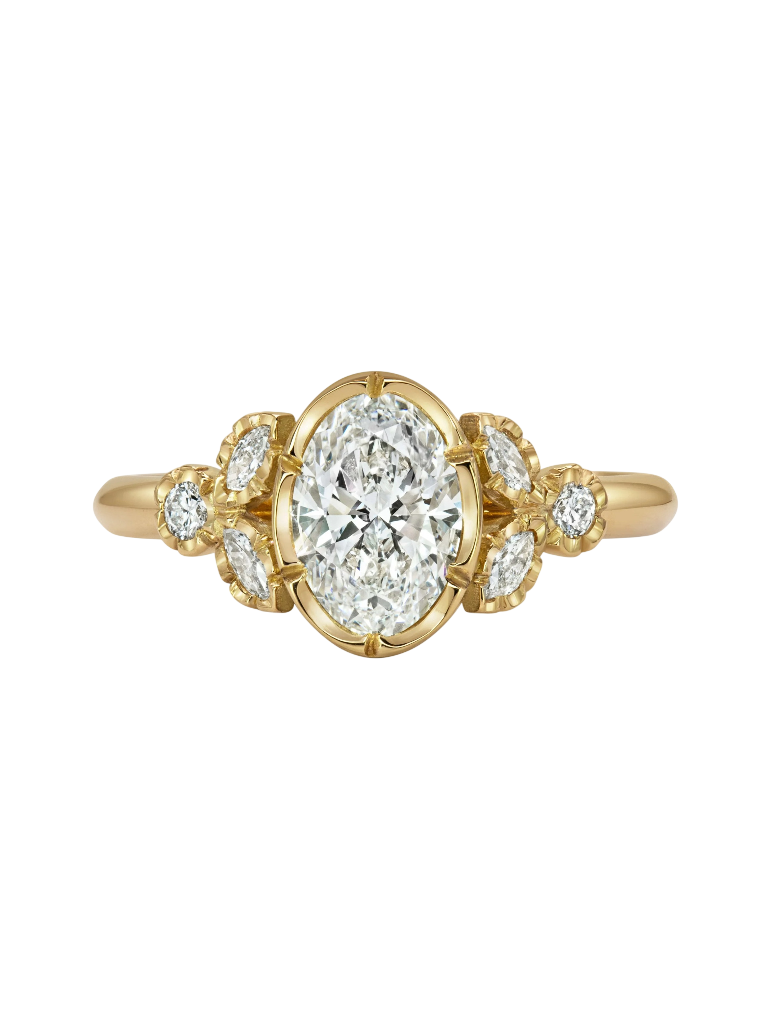 Floral Shoulders Diamond Ring photo